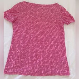 Lily Pulitzer cotton square neck tee shirt